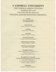 Twenty-Fifth Annual Hooding and Recognition Ceremony (2003)