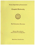 Ninety-Eighth Spring Commencement (1984)