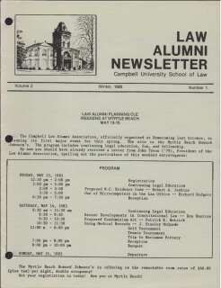 Alumni Newsletter, Winter 1983